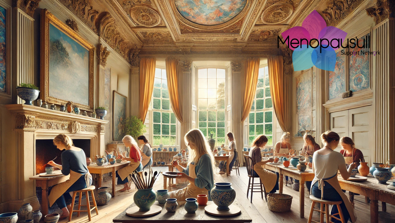 06.06.26 - Menopaus'ull Pottery Painting at Pots on Pier Street