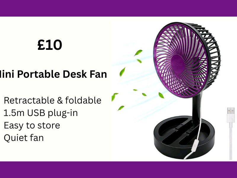 Mini Portable Desk Fan