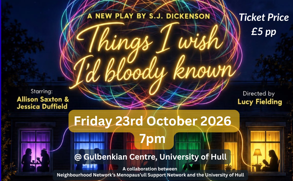.23.10.26 @ 7pm - Menopaus'ull Play Ticket (Things I Wish I'd Bloody Known)
