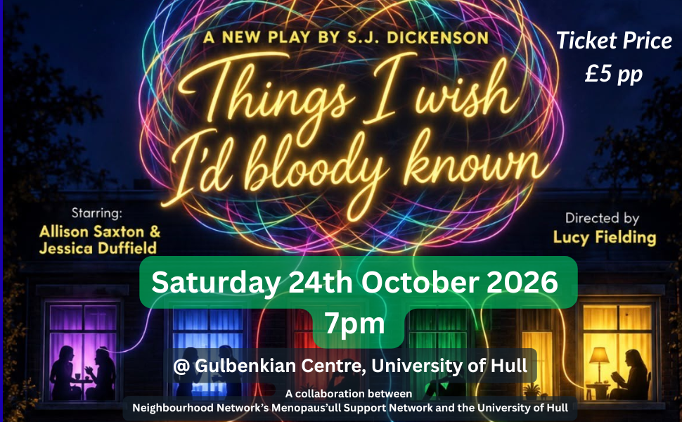 .24.10.26 @ 7pm - Menopaus'ull Play Ticket (Things I Wish I'd Bloody Known)
