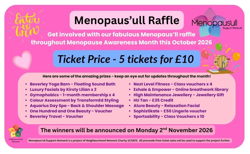 .Menopaus'ull Raffle - 5 Tickets for £10